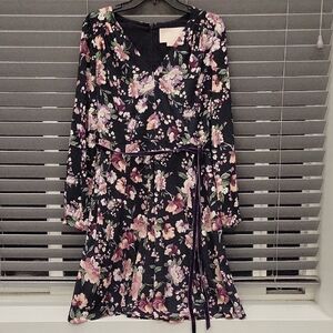 Gal Floral Black Dress Meets Glam Collection Peony Floral Printed Fit